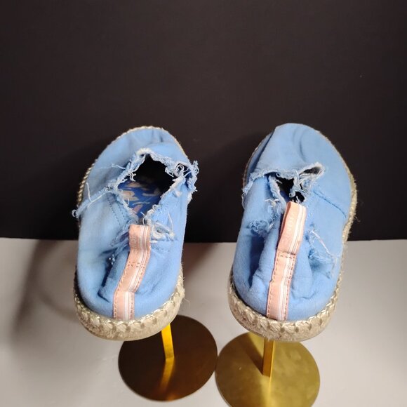 Vionic Beach Laguna Powder Blue Canvas Slip-On Espadrille Shoes Size 9 - Picture 7 of 11